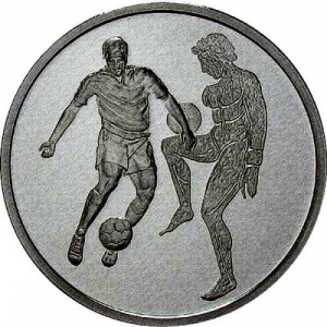 Реверс монеты Греция, 10 евро, 2004, XXVIII летние Олимпийские Игры, Афины 2004 - Футбол