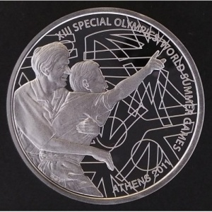 Реверс монеты Греция, 10 евро, 2011, Всемирные летние специальные Олимпийские игры, Афины 2004 - Событие
