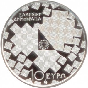 Аверс монеты Греция, 10 евро, 2013, Пифагор