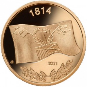 Аверс монеты Греция, 200 евро, 2021, Флаги Греции - 1814