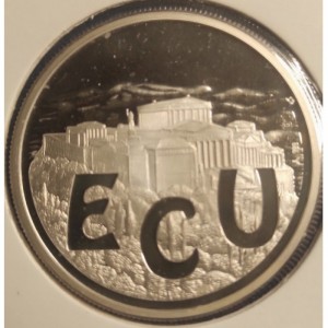 Аверс монеты Греция, 1 ЭКЮ, 1984, 10 драхм 1984 года