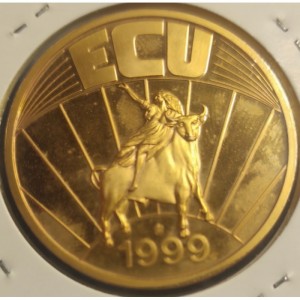 Аверс монеты Греция, 1 ЭКЮ, 1999, Николаос Мандзарос