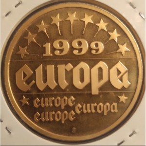 Реверс монеты Греция, 1 ЭКЮ, 1999, Афины