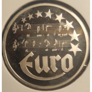 Аверс монеты Греция, 10 евро, 1997, Гимн