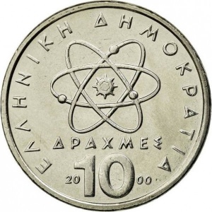 Аверс монеты Греция, 10 драхм, 1982-2000