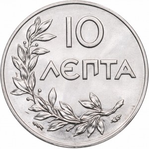Реверс монеты Греция, 10 лепт, 1922