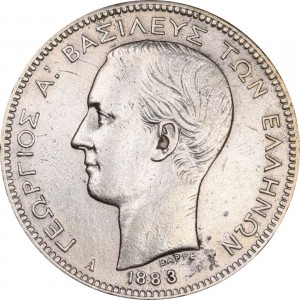 Аверс монеты Греция, 2 драхмы, 1868-1883