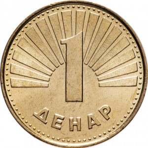 Реверс монеты Северная Македония, 1 денар, 2000