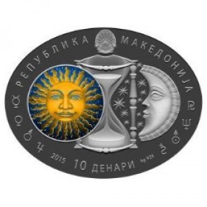 Аверс монеты Северная Македония, 10 денаров, 2015, Рак