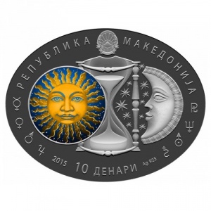Аверс монеты Северная Македония, 10 денаров, 2015, Овен