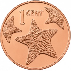 Реверс монеты Багамы, 1 цент, 2006-2007