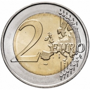 Реверс монеты Португалия, 2 евро, 2018, 250 лет Ботаническому саду в Ажуде