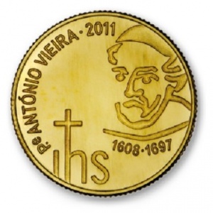 Реверс монеты Португалия, ¼ евро, 2011, Антониу Виейра