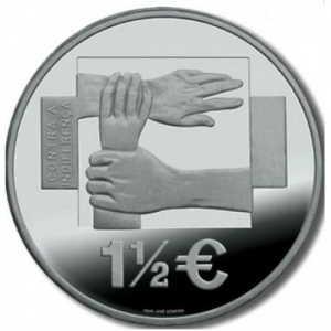 Реверс монеты Португалия, 1½ евро, 2008, Международная медицинская помощь AMI