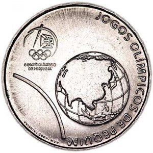 Реверс монеты Португалия, 2½ евро, 2008, XXIX летние Олимпийские игры, Пекин 2008