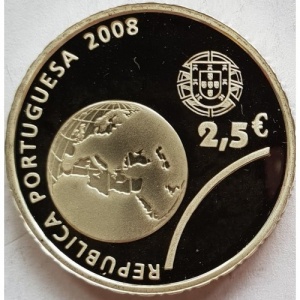 Аверс монеты Португалия, 2½ евро, 2008, XXIX летние Олимпийские игры, Пекин 2008