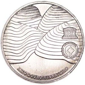 Реверс монеты Португалия, 2½ евро, 2008, ЮНЕСКО - Винодельческий регион Альто-Дору