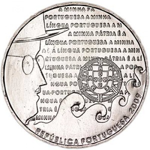 Реверс монеты Португалия, 2½ евро, 2009, Португальский язык