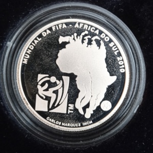 Реверс монеты Португалия, 2½ евро, 2010, Чемпионат мира по футболу 2010, Южная Африка