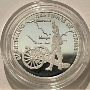 Реверс монеты Португалия, 2½ евро, 2010, 200 лет линии обороны Торреш-Ведраш
