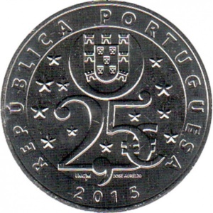 Аверс монеты Португалия, 2½ евро, 2015, Изменение климата