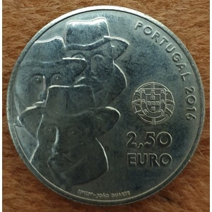Аверс монеты Португалия, 2½ евро, 2016, ЮНЕСКО - Песня Алентежу