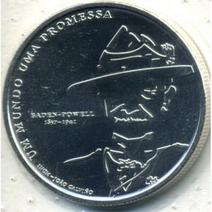 Реверс монеты Португалия, 5 евро, 2007, 100 лет скаутскому движению