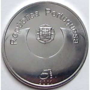 Аверс монеты Португалия, 5 евро, 2007, Европейский год равных возможностей