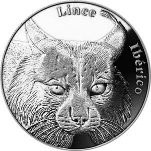 Реверс монеты Португалия, 5 евро, 2016, Вымирающие виды - Пиренейская рысь