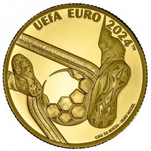 Реверс монеты Португалия, 5 евро, 2024, Чемпионат Европы по футболу 2024, Германия