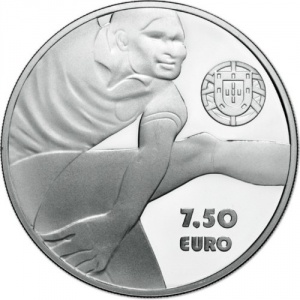 Аверс монеты Португалия, 7½ евро, 2016, Эйсебио