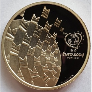 Реверс монеты Португалия, 8 евро, 2003, Ценности футбола - Праздник