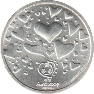 Реверс монеты Португалия, 8 евро, 2003, Ценности футбола - Страсть