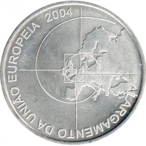Реверс монеты Португалия, 8 евро, 2004, Расширение Европейского Союза