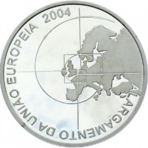 Реверс монеты Португалия, 8 евро, 2004, Расширение Европейского Союза