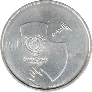 Реверс монеты Португалия, 8 евро, 2004, Эффектность футбола - Сейв вратаря