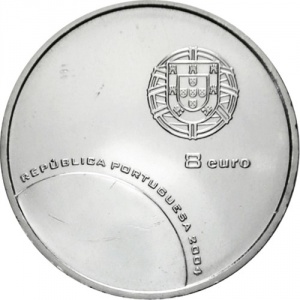 Аверс монеты Португалия, 8 евро, 2004, Эффектность футбола - Сейв вратаря