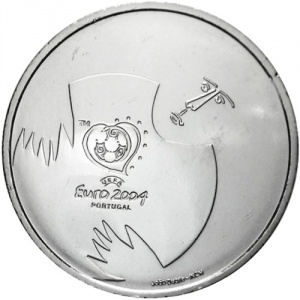 Реверс монеты Португалия, 8 евро, 2004, Эффектность футбола - Сейв вратаря