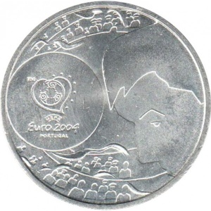 Реверс монеты Португалия, 8 евро, 2004, Эффектность футбола - Удар