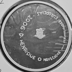 Реверс монеты Португалия, 8 евро, 2006, Генрих Мореплаватель
