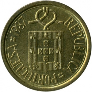 Аверс монеты Португалия, 10 эскудо, 1987, Совет Европы - Программа «Сельский мир»