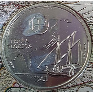 Реверс монеты Португалия, 200 эскудо, 2000, Флорида