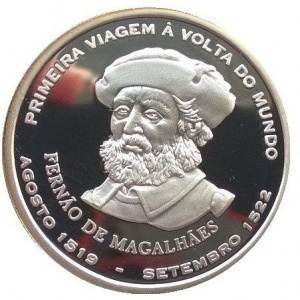 Реверс монеты Португалия, 200 эскудо, 2000, Фернан Магеллан