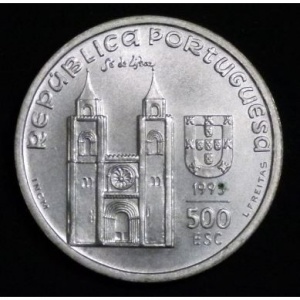 Аверс монеты Португалия, 500 эскудо, 1995, 800 лет c дня рождения Антония Падуанского
