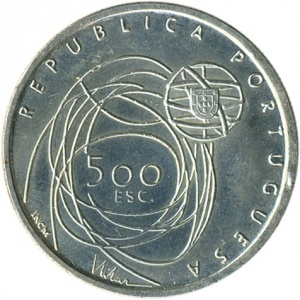 Аверс монеты Португалия, 500 эскудо, 2001, Порту - Культурная столица Европы