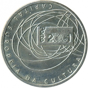 Реверс монеты Португалия, 500 эскудо, 2001, Порту - Культурная столица Европы