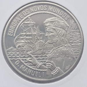 Реверс монеты Португалия, 2½ ЭКЮ, 1994, Европа и Новый Свет - Мануэл I