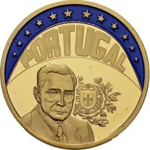 Реверс монеты Португалия, 1 ЭКЮ, 1997, Антониу ди Салазар