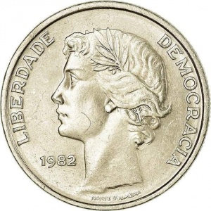 Реверс монеты Португалия, 25 эскудо, 1980-1986