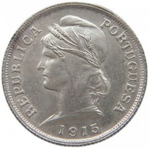 Аверс монеты Португалия, 10 сентаво, 1915